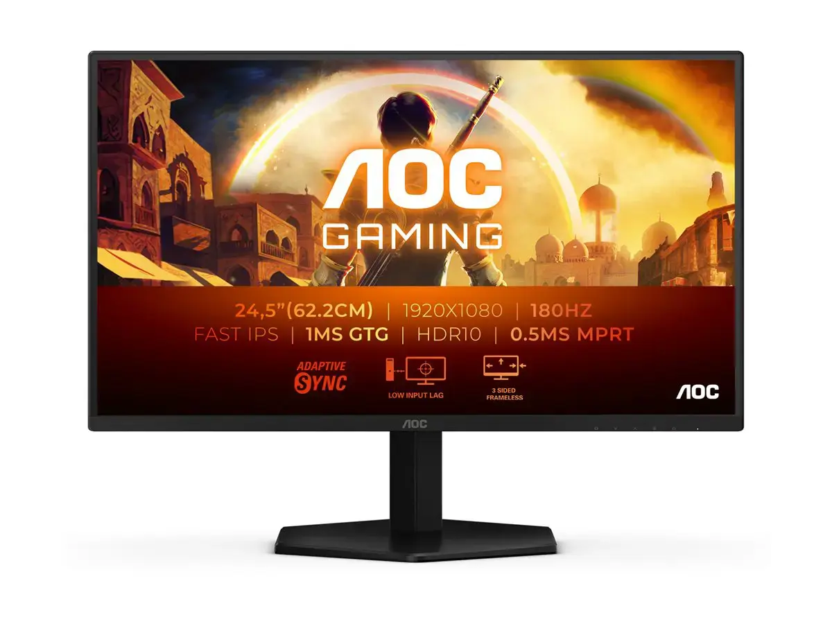 AOC G4 25G42E computer monitor 62.2 cm (24.5") 1920 x 1080 pixels Full HD LED Black, Red