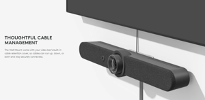 "Logitech" sieninis vaizdo juostų laikiklis, sieninis laikiklis, baltas, sieninis, "Logitech", "Rally Bar", "Rally Bar Mini", 236 mm