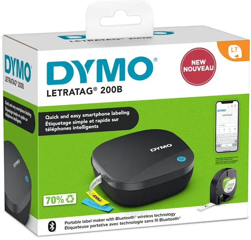 Etikečių spausdintuvas DYMO LETRATAG 200B, Bluetooth