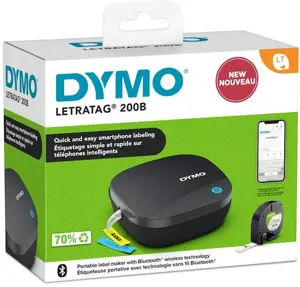 Etikečių spausdintuvas DYMO LETRATAG 200B, Bluetooth