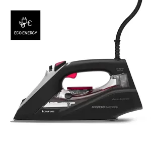 Taurus Geyser Eco Easy 2800 sausas ir garų lygintuvas Keraminė pado plokštė 2800 W Juoda