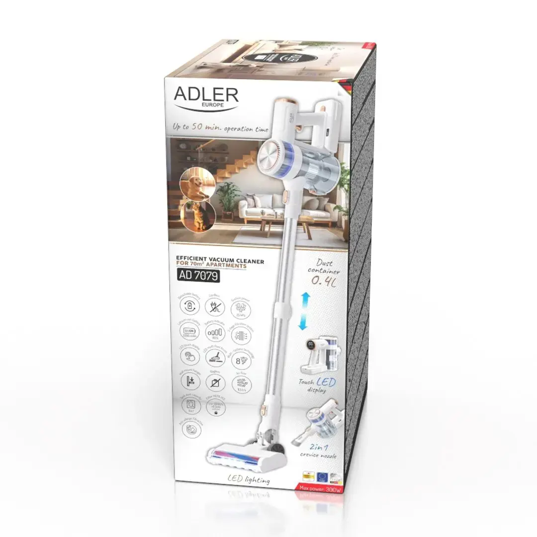 ADLER AD 7079 cordless upright vacuum cleaner