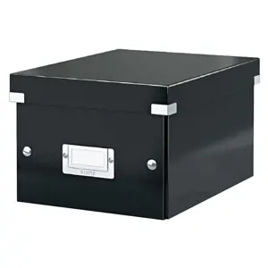 Archyvavimo dėžė LEITZ, sudedama, kartotekiniams vokams, 285 x 357 x 367 mm, juoda