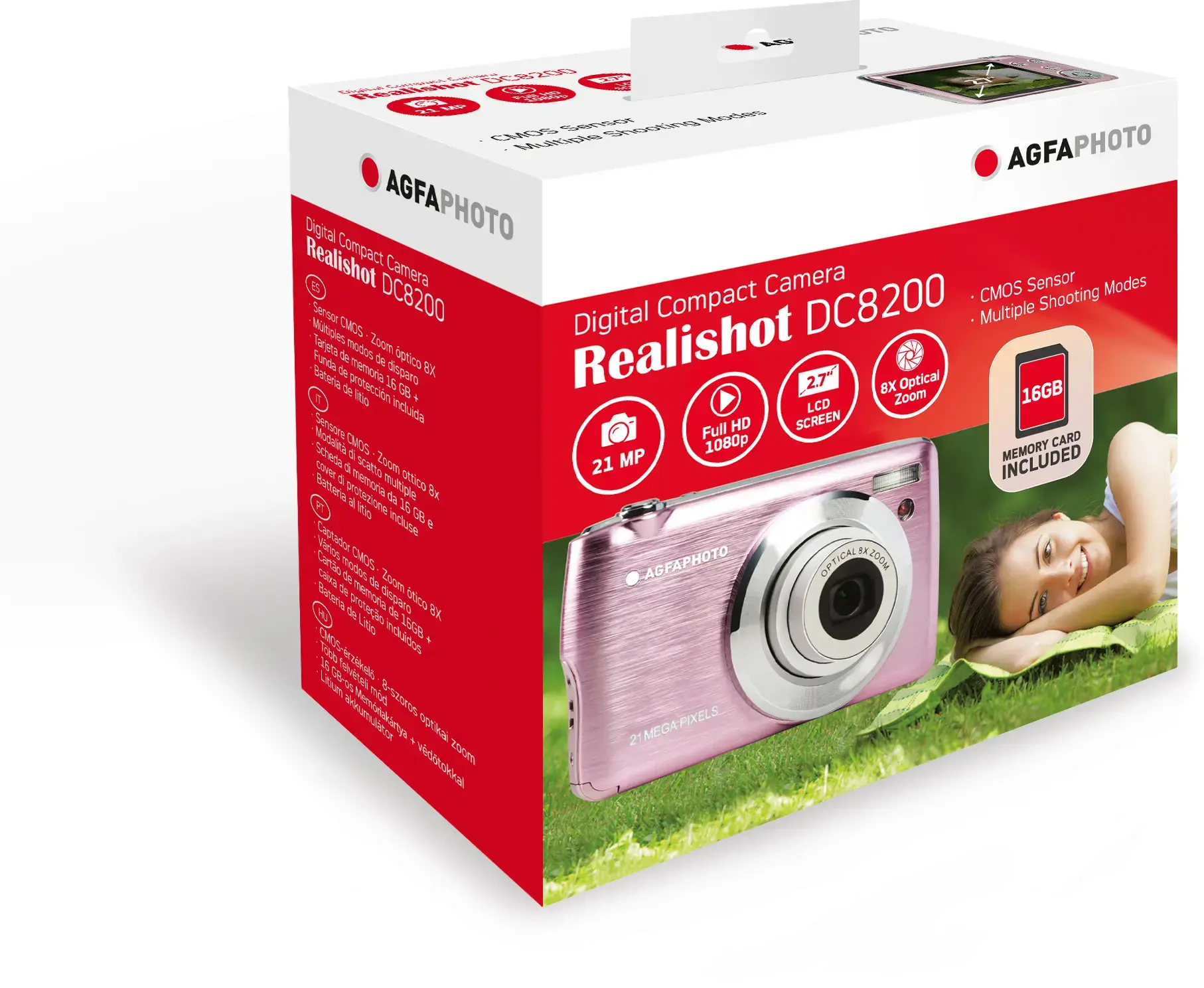 AgfaPhoto DC8200 rožinės spalvos