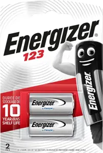 Energizer battery CR123 3V 2pcs