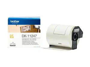 Brother DK-11247, juoda ant balto, 180 vnt., DK, juoda, balta, tiesioginis terminis, Brother