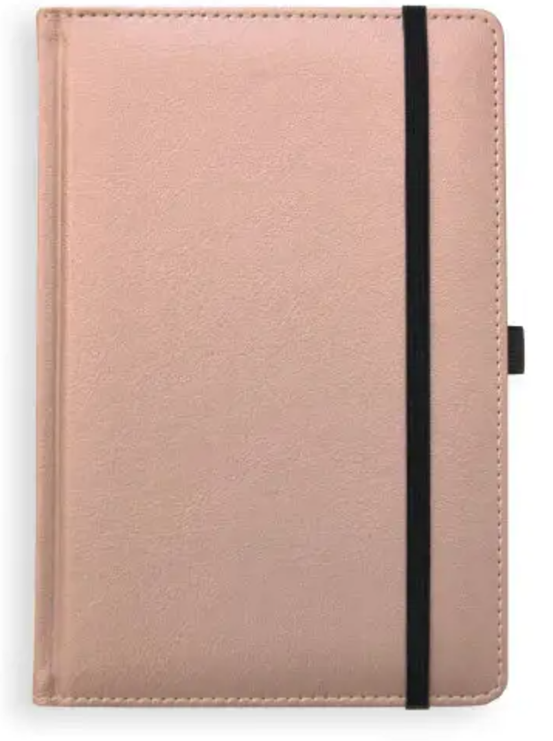 Kalendorius - užrašinė  UNIVERSAL BLACK EDITION, PU, A5, be datų, kreminė