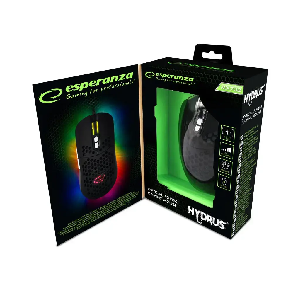 "Esperanza EGM702" pelė Dešinioji USB optinė 7200 DPI