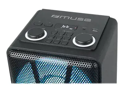 "Muse Party Box" garsiakalbis M-1805 DJ 150 W, "Bluetooth", belaidis ryšys, juodas