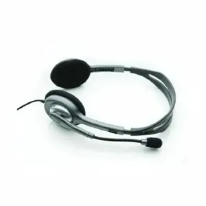 "Logitech H110" ausinės, Laidinės, Biuro / skambučių centras, 20 - 20000 Hz, 74 g, Ausinės, juodos, sidabrinės