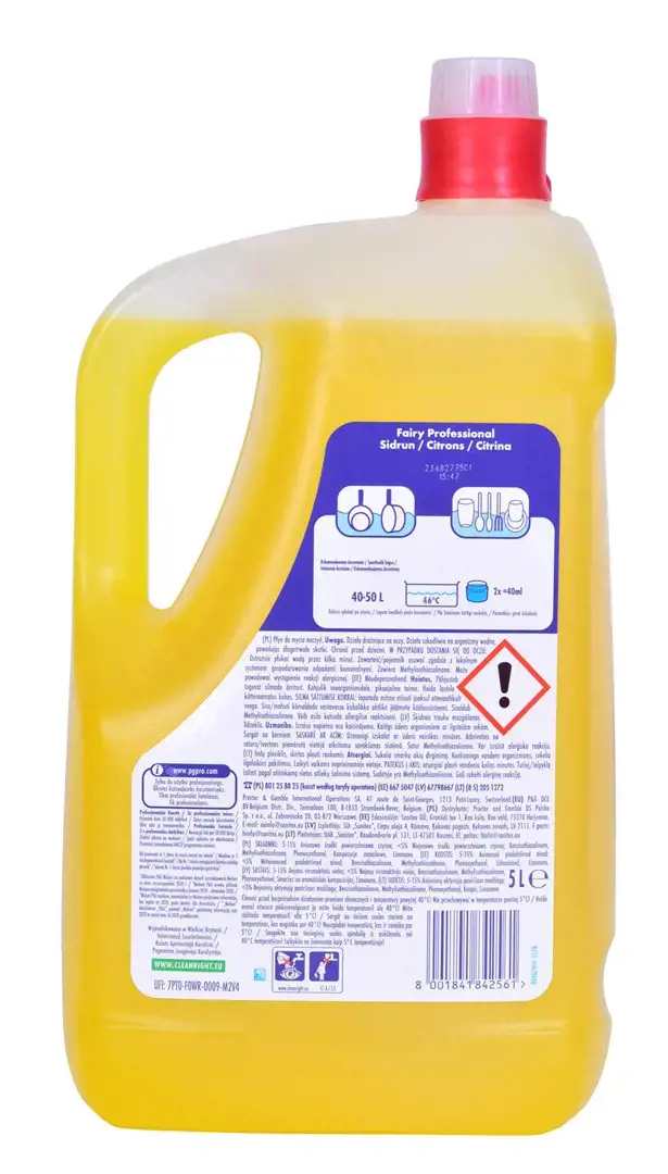 Indų ploviklis FAIRY Lemon Professional, 5 l