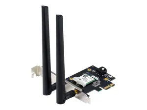 ASUS PCE-AX1800 BT5.2, vidinis, belaidis, PCI Express, WLAN / "Bluetooth", "Wi-Fi 6" (802.11ax), 1775 Mbps