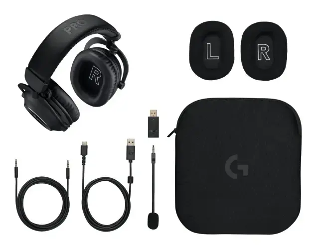 LOGITECH G PRO X2 LIGHTSPEED Wireless Gaming Headset - Blue Mic - BLACK