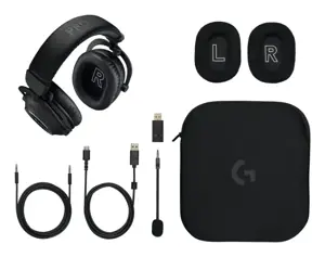 LOGITECH G PRO X2 LIGHTSPEED Wireless Gaming Headset - Blue Mic - BLACK