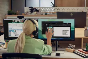 "HP E24t G5" 23,8 colių jutiklinis FHD monitorius 1920x1080 16:09 HDMI DP 3y (LT)