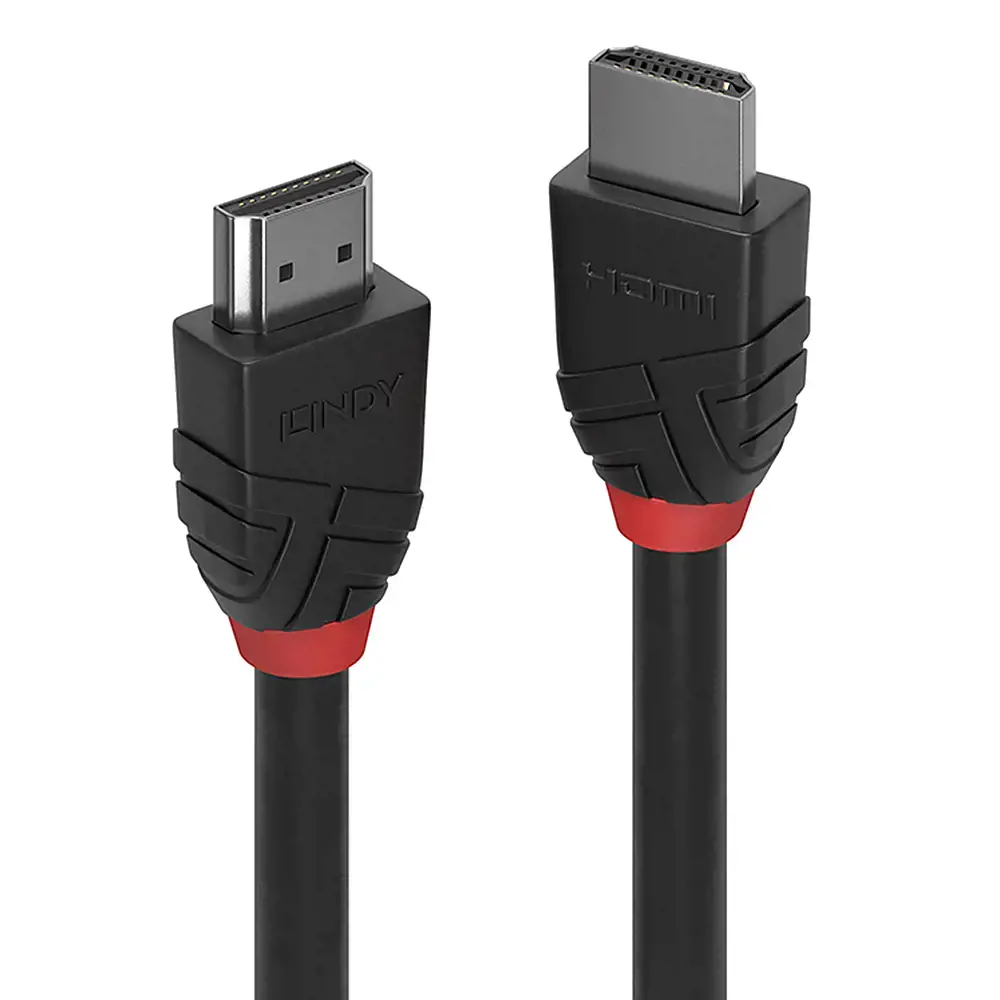 "Lindy" 2 m didelės spartos HDMI kabelis, juoda linija, 2 m, A tipo HDMI (standartinis), A tipo HDMI (standartinis), 4096 x 2160 taškų, 18 Gbit/s, juodas