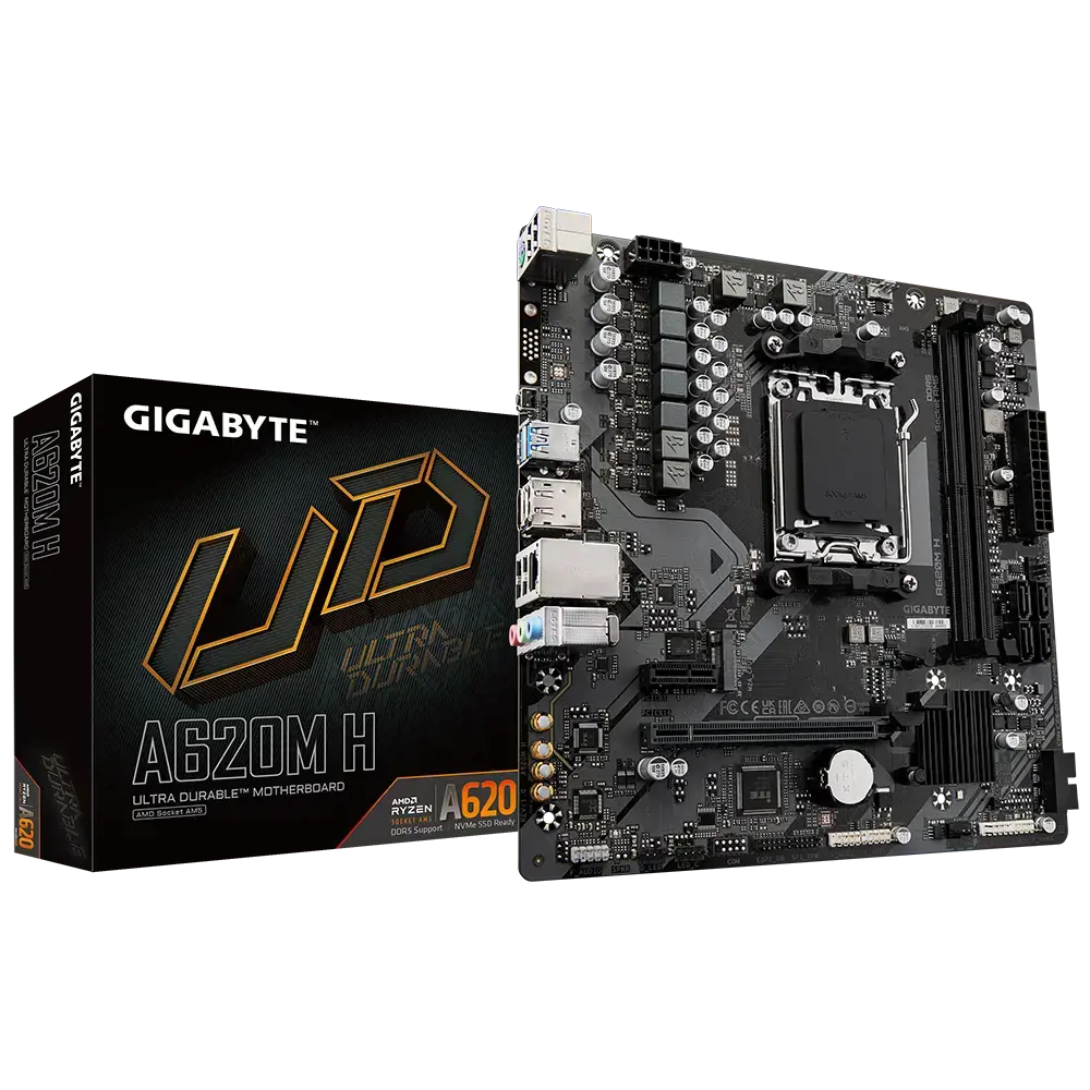 GIGABYTE A620M H AM5 2xDDR5 4xSATA 1xM.2 mATX MB