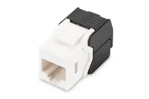 DIGITUS CAT 5e Keystone lizdas, neekranuotas, RJ45 ir LSA jungtis be įrankių