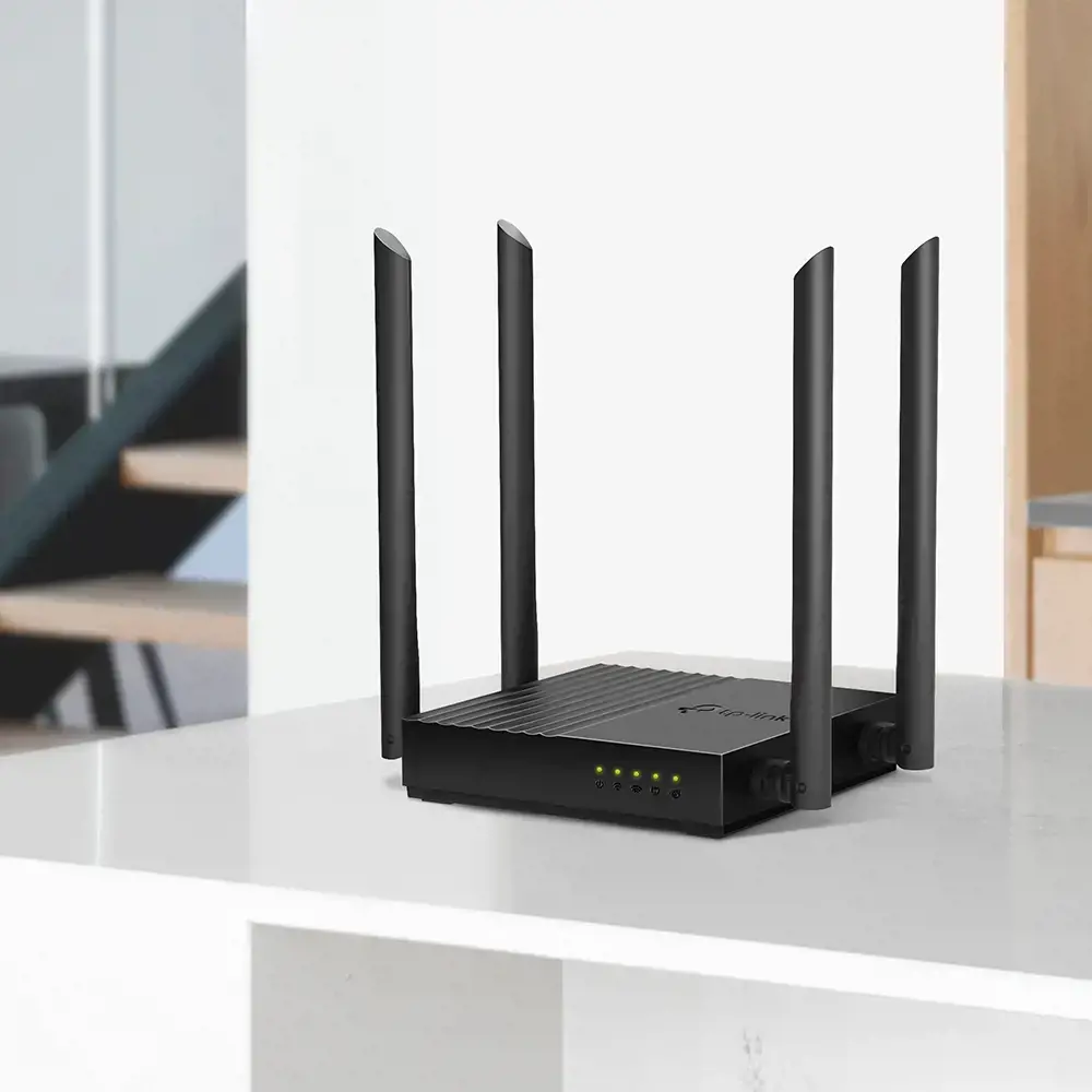 TP-LINK Archer C64 AC1200 dviejų juostų "Wi-Fi" maršrutizatorius