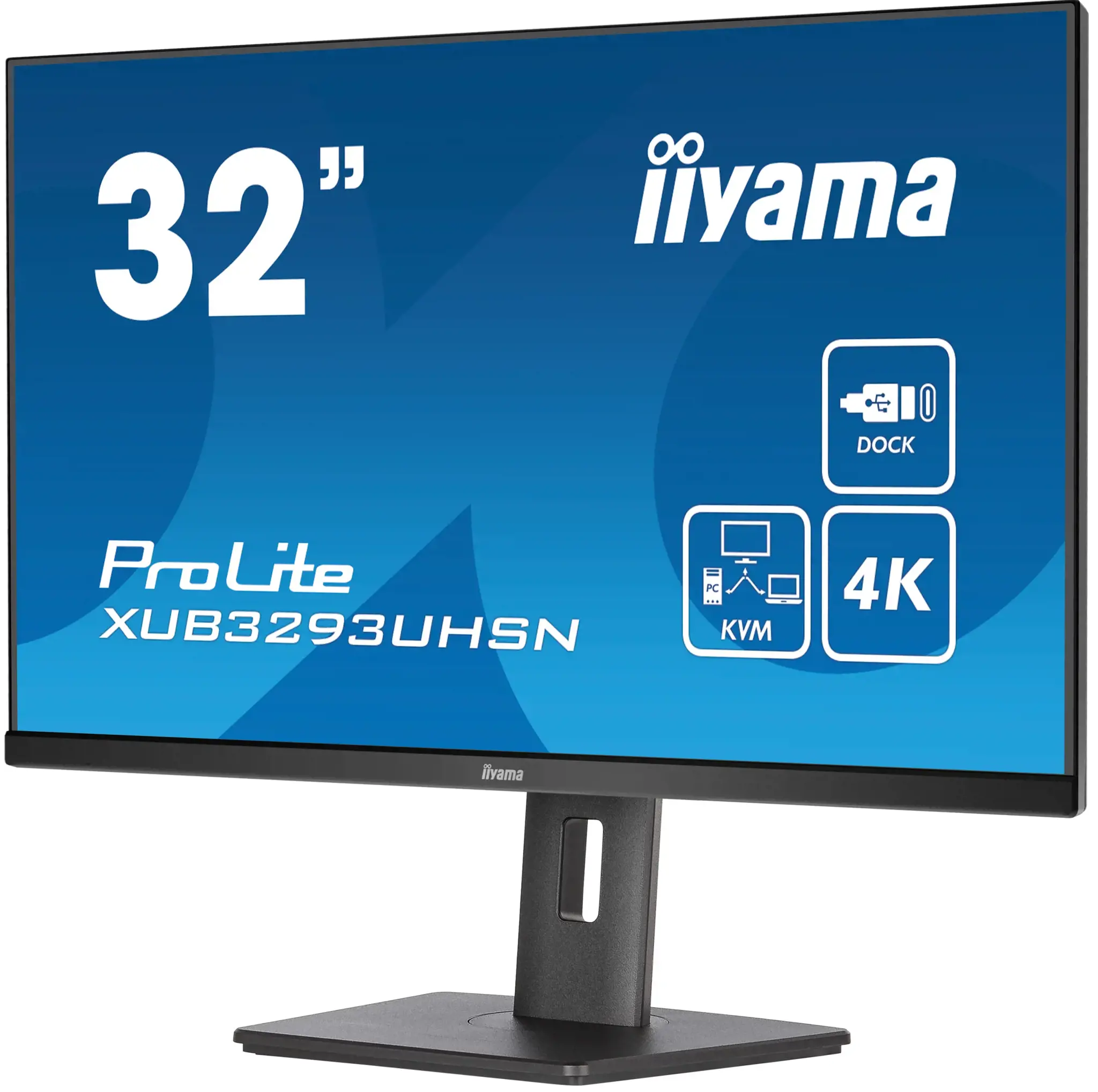 "iiyama ProLite XUB3293UHSN-B5", 80 cm (31,5"), 3840 x 2160 taškų, 4K Ultra HD, LCD, 4 ms, juoda