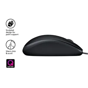 LOGITECH B110 Silent - BLACK - EMEA