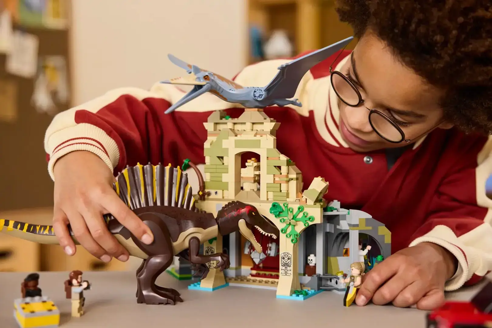 LEGO JURASSIC WORLD 76976 Spinosaurus & Quetzalcoatlus Air Mission