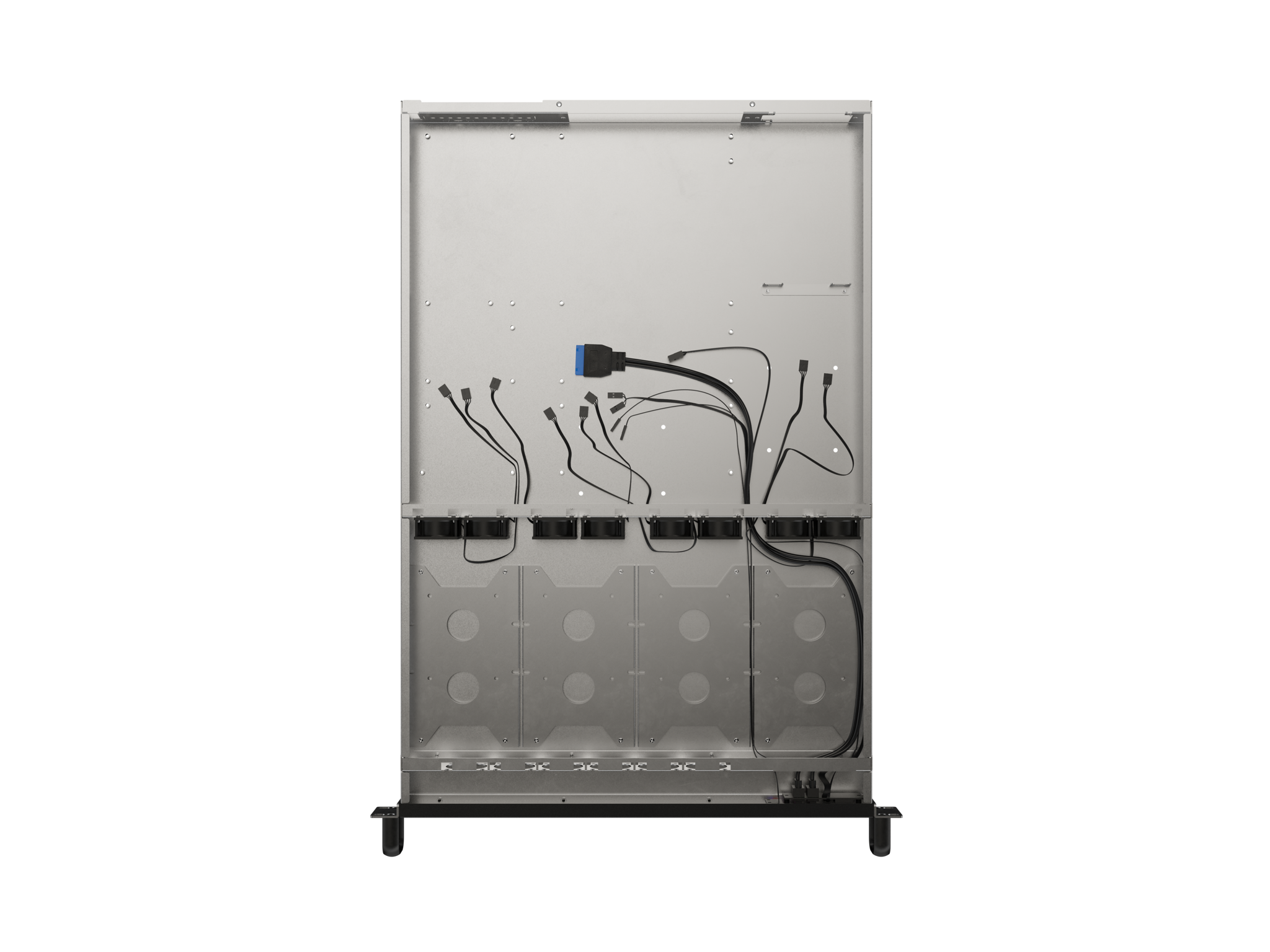 Lanberg Rackmount server chassis E-ATX 650/12 19"/1U | SC01-6501-12B | Black