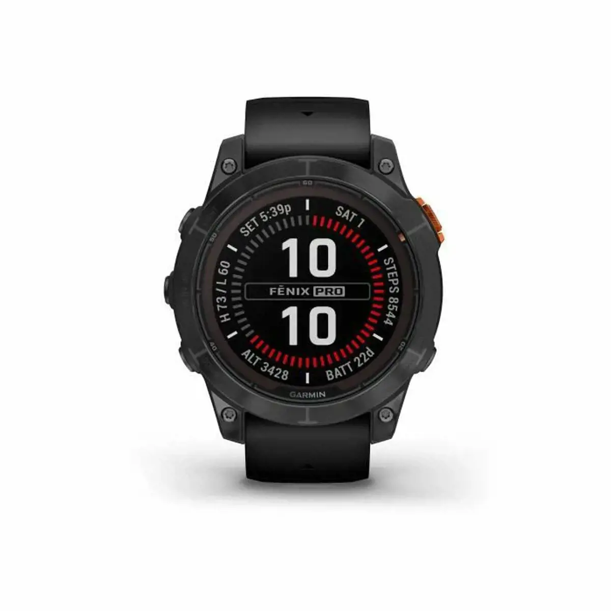 fenix 7 Pro Solar, Glass, SltGrySS w/Blk Bnd,EMEA/AUS/AFR/SA