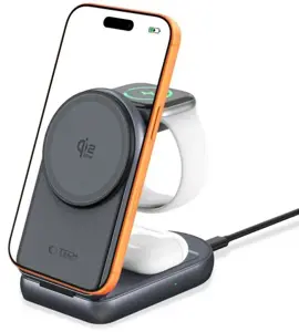 Tech-Protect wireless charger A53 3in1 25W, grey