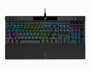 CORSAIR K70 RGB PRO optinė-mechaninė žaidimų klaviatūra su RGB LED apšvietimu CORSAIR OPX juodos sp…