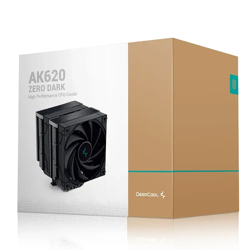 "DeepCool AG620 ZERO DARK", Oro aušintuvas, 12 cm, 500 aps/min, 1850 aps/min, 28 dB, 68,99 cfm