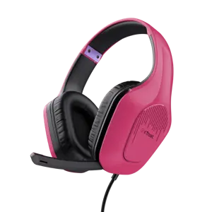 Trust GXT 415P Zirox, Wired, Gaming, 20 - 20000 Hz, 253 g, Headset, Pink