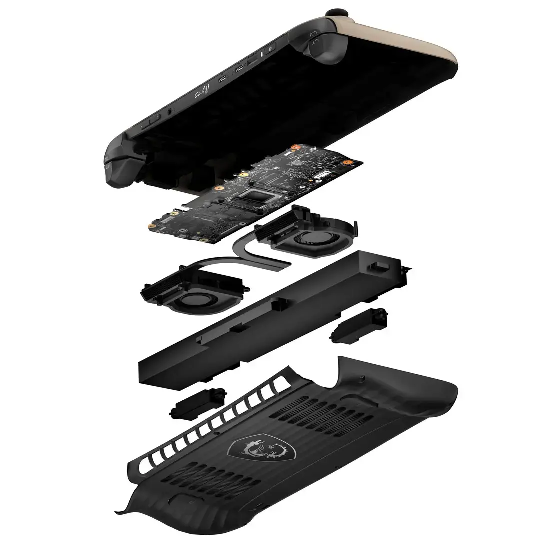 MSI Claw 8 AI+ A2VM-037PL portable game console 20.3 cm (8") 1 TB Touchscreen Wi-Fi Beige