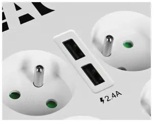 "Eaton Protection Box" 6 USB FR, 6 kintamosios srovės lizdai, E tipas, 220-250 V, 50-60 Hz, 10 A, 2…