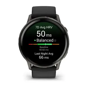 Garmin Venu 4 3.56 cm (1.4") AMOLED 45 mm Digital 454 x 454 pixels Touchscreen Black Wi-Fi GPS (satellite)