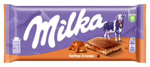 Šokoladas MILKA su karameliniu įdaru, 100 g