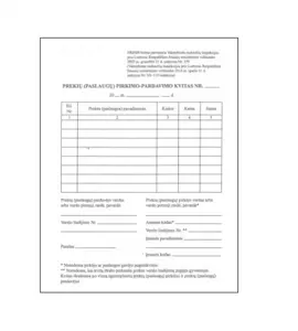 Prekių(paslaugų) pirkimo-pardavimo kvitai, A6 (50)  0720-002