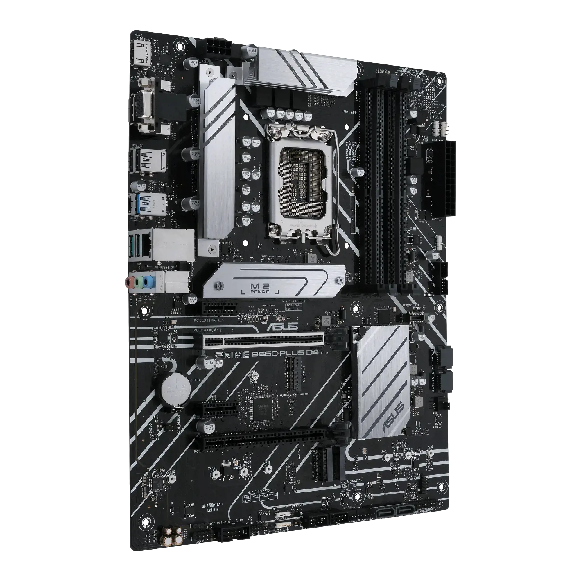 ASUS PRIME B660-PLUS D4, "Intel", LGA 1700, "Intel® Celeron®", "Intel® Core™ i3", "Intel® Core™ i3", "Intel® Core™ i5", "Intel® Core™ i7", "Intel® Core™ i9",..., LGA 1700, DDR4-SDRAM, 128 GB