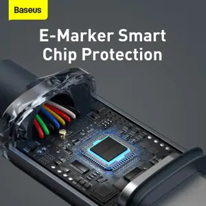 Baseus Crystal Shine Series cable USB cable for fast charging and data transfer USB Type C - USB Type C 100W 2m black (CAJY000701)