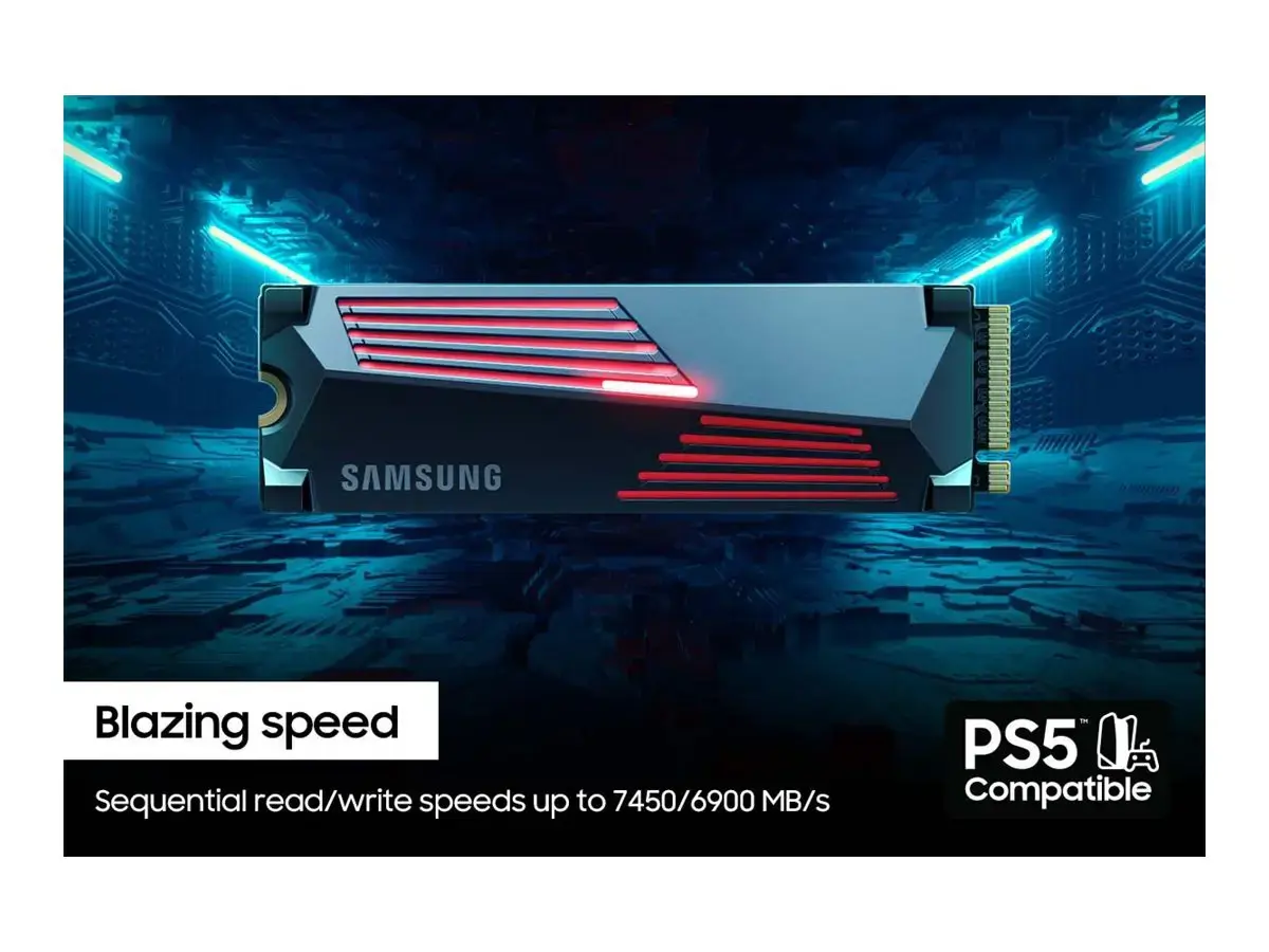 SSD diskas Samsung 990 PRO with Heatsink 1000 GB, M.2, PCI Express 4.0