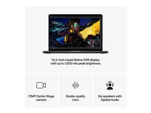 Apple MacBook Pro 14" Apple M4 10C CPU, 10C GPU/16GB/512GB SSD/Space Black/RUS | Apple