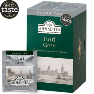 Arbata AHMAD EARL GREY, 20 arbatos pakelių folijos vokeliuose
