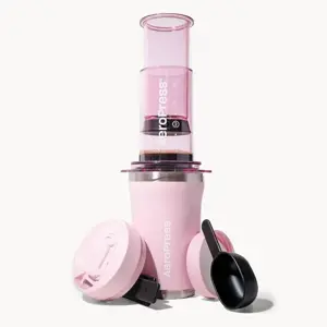 AEROPRESS Go Plus Coffee Maker with Pink Thermal Mug 475 ml
