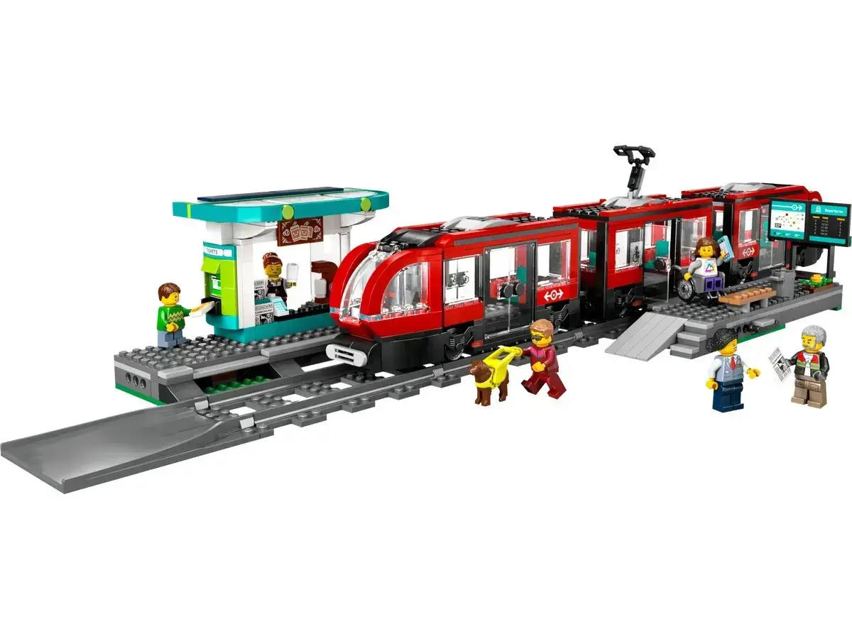 LEGO CITY 60423 Downtown Streetcar and Station