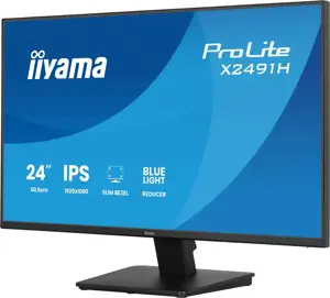 iiyama ProLite X2491H-B1 computer monitor 60.5 cm (23.8") 1920 x 1080 pixels Full HD LCD Black