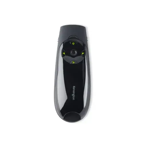 "Kensington Presenter Expert™" belaidis kursoriaus valdymas su žaliuoju lazeriu, RF, USB, 45 m, juodas