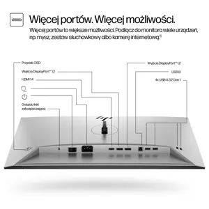 HP Series 7 Pro 23.8 inch FHD Monitor - 724pf, 60.5 cm (23.8"), 1920 x 1080 pixels, Full HD, Black, Silver