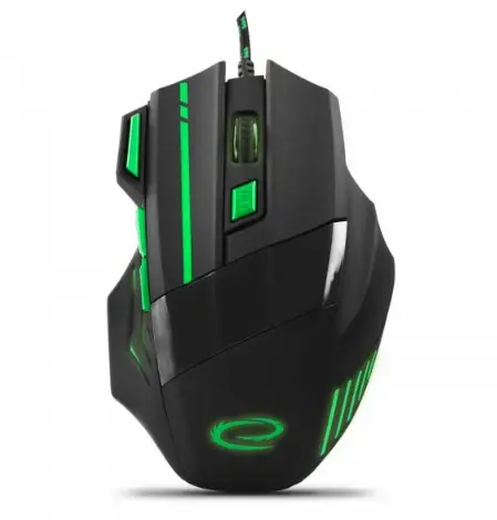 ESPERANZA EGM201G WIRED MOUSE FOR GAMERS 7D OPT. USB MX201 WOLF GREEN