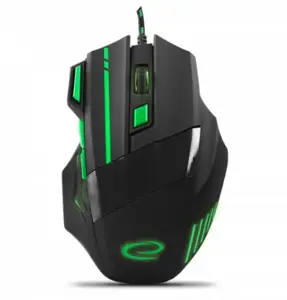 ESPERANZA EGM201G WIRED MOUSE FOR GAMERS 7D OPT. USB MX201 WOLF GREEN