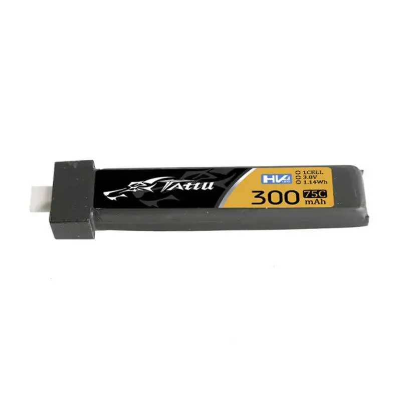 Tattu LiPo 300mAh 3.8V 75C 1S1P HV BT2.0.5 akumuliatorius (5vnt)